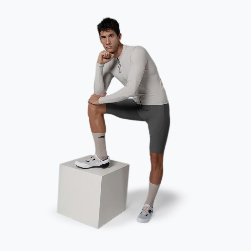 Pánske cyklistické tričko longsleeve Alé Color Block stone 5
