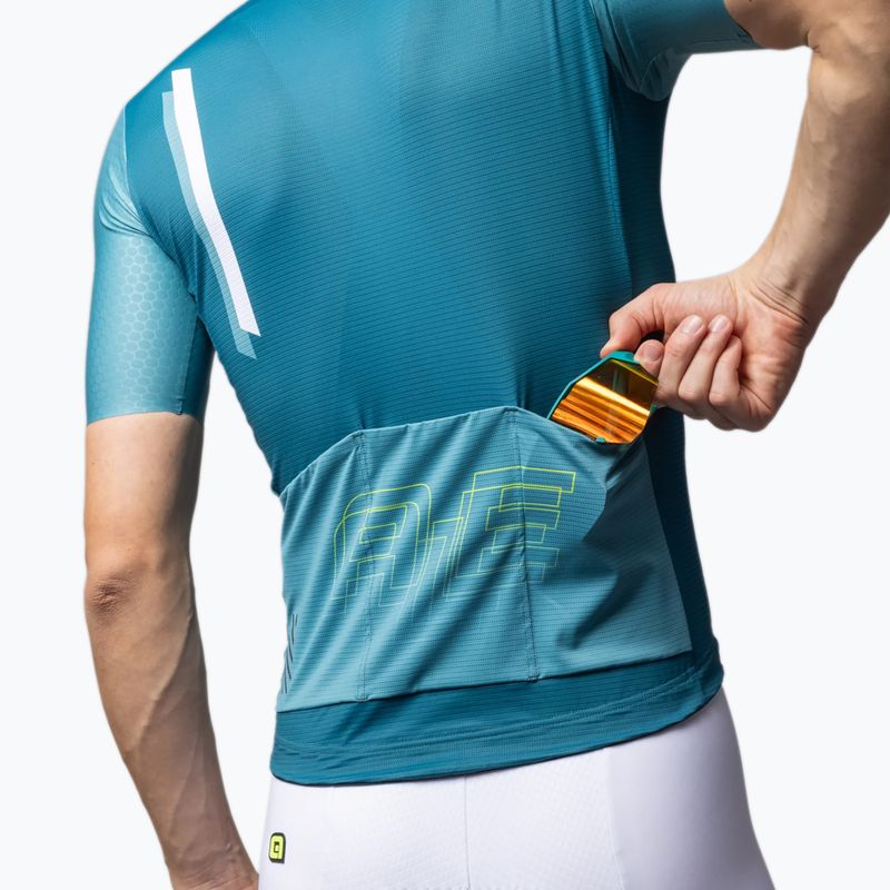 Pánsky cyklistický dres Alé Follow Me teal 6