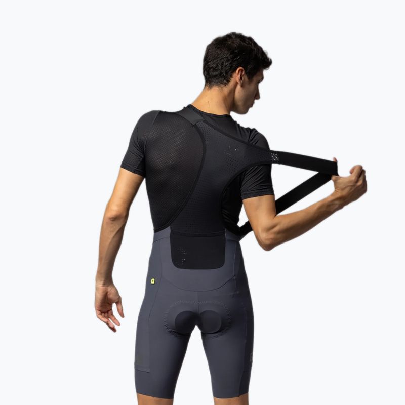 Pánske cyklistické šortky Alé Gravel Pro Bibshorts titanium 2