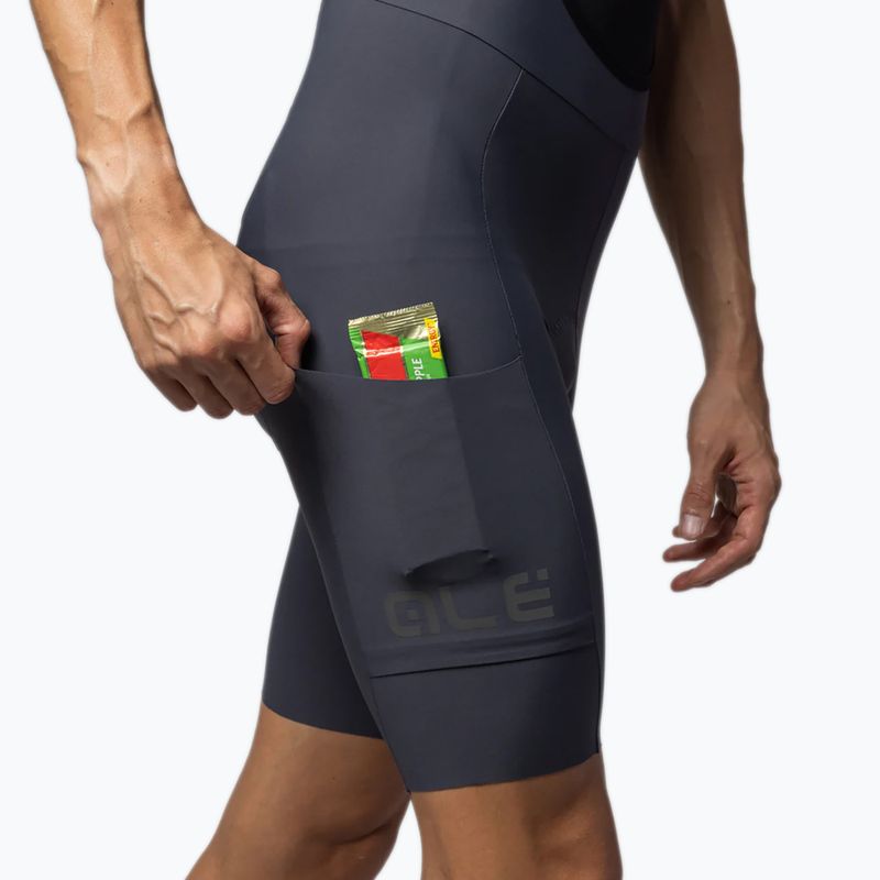 Pánske cyklistické šortky Alé Gravel Pro Bibshorts titanium 6