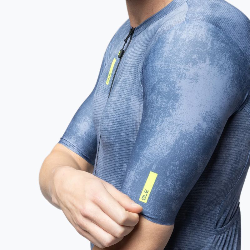 Pánsky cyklistický dres Alé Deep powder blue 4