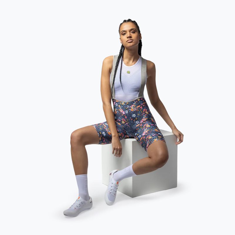 Dámske cyklistické šortky Alé Master Graphic Bibshorts blue combo 5