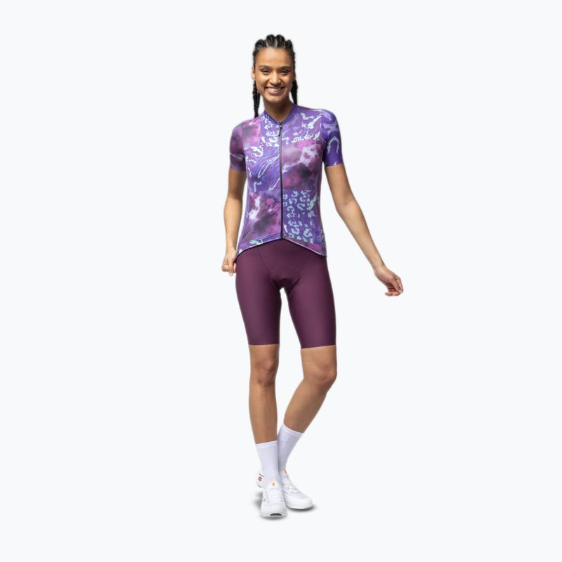 Dámsky cyklistický dres Alé Linfa purple combo 2