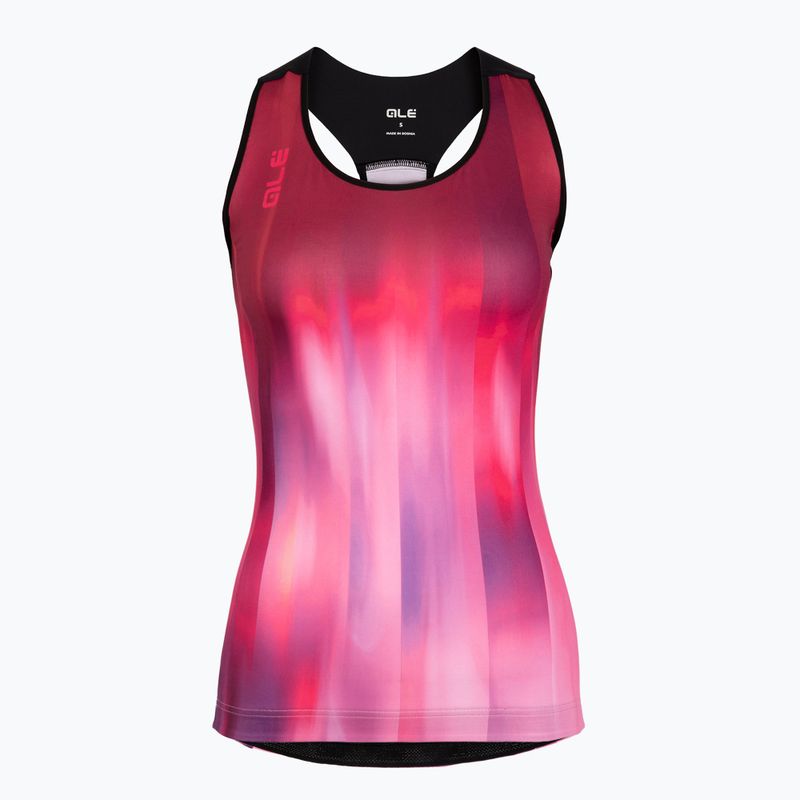 Dámsky cyklistický dres Alé Crazy TT pink combo 6