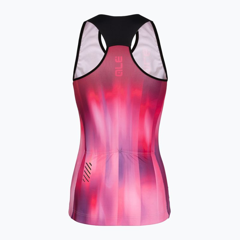 Dámsky cyklistický dres Alé Crazy TT pink combo 7