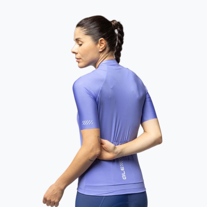 Dámsky cyklistický dres Alé Color Block jacaranda 3
