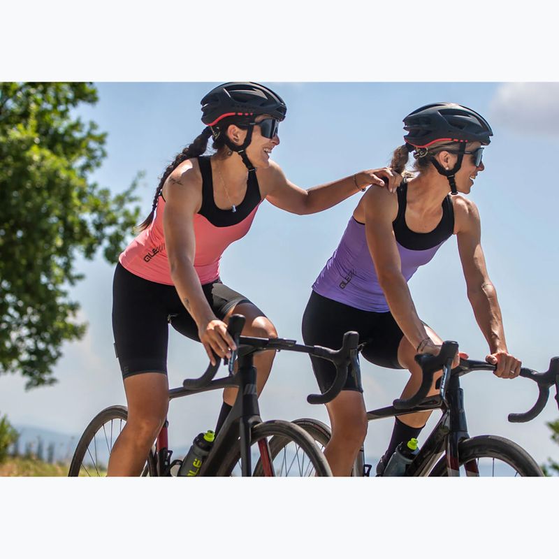 Dámsky cyklistický dres Alé Color Block TT flamingo pink 6