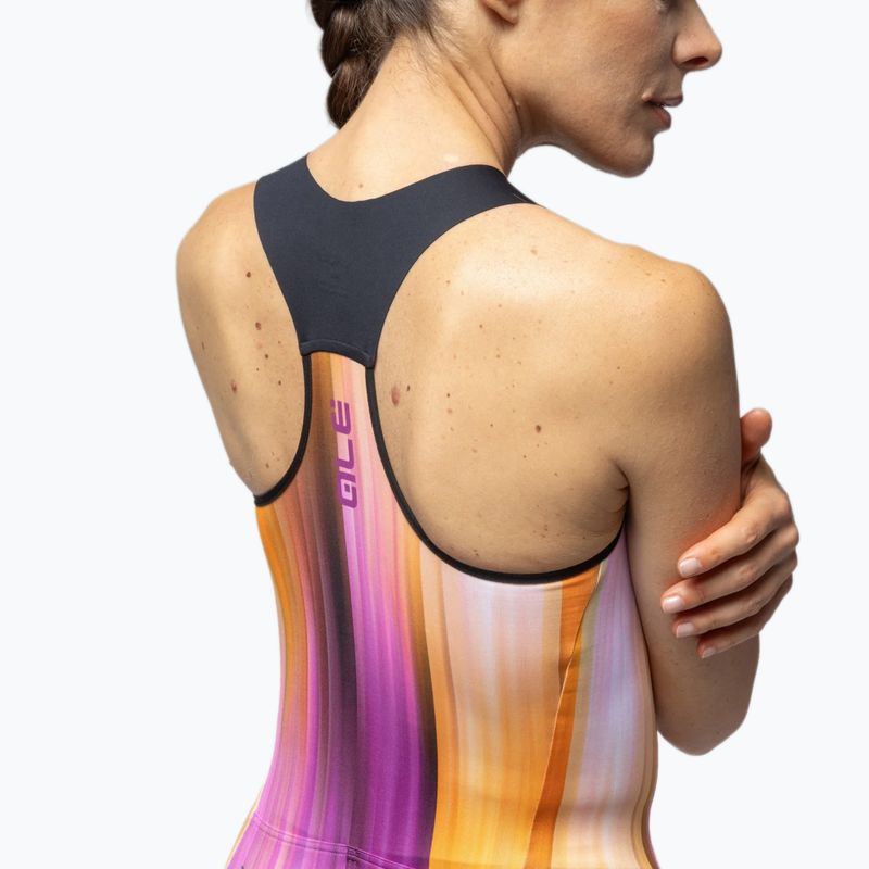 Dámsky cyklistický dres Alé Crazy TT orange combo 5