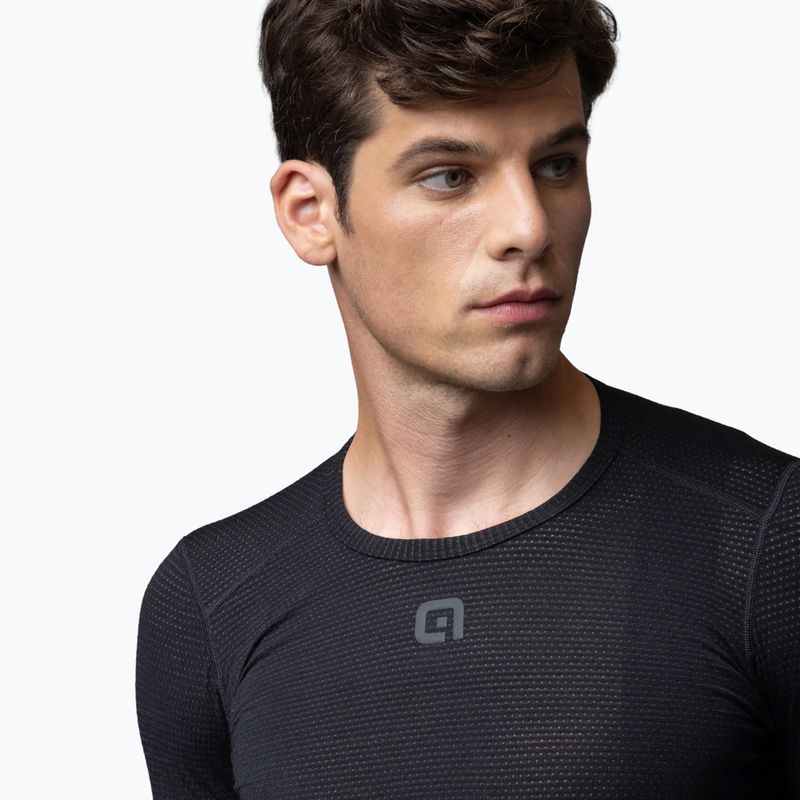 Pánske cyklistické tričko Alé Merino LS nero/black 3