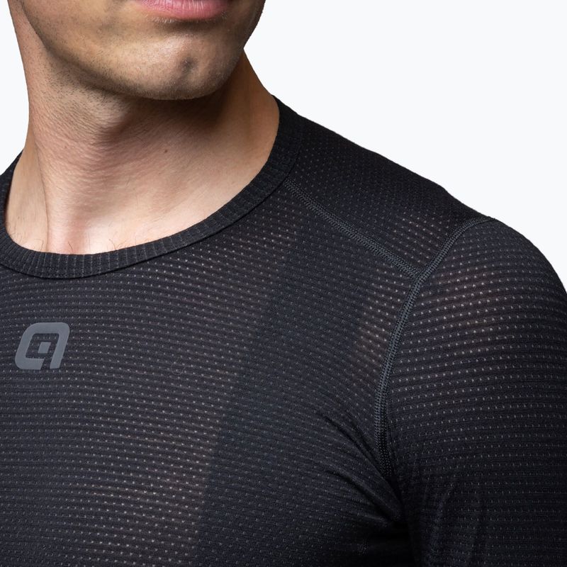 Pánske cyklistické tričko Alé Merino LS nero/black 4