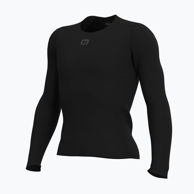 Pánske cyklistické tričko Alé Merino LS nero/black 8
