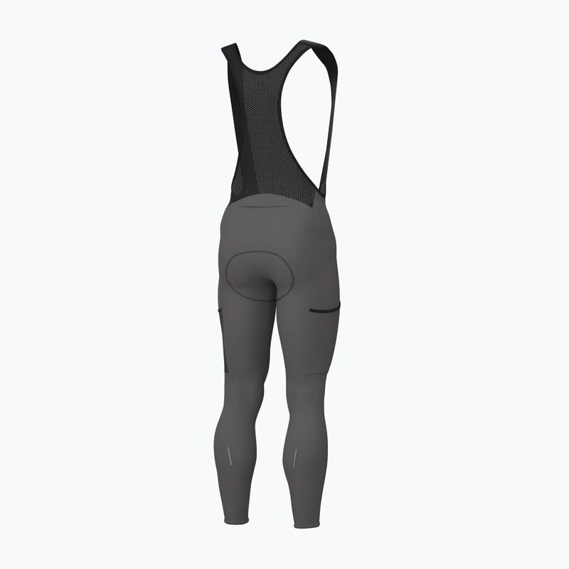 Pánske cyklistické nohavice Alé Stones Cargo 2.0 Bibtights acciaio/steel 2