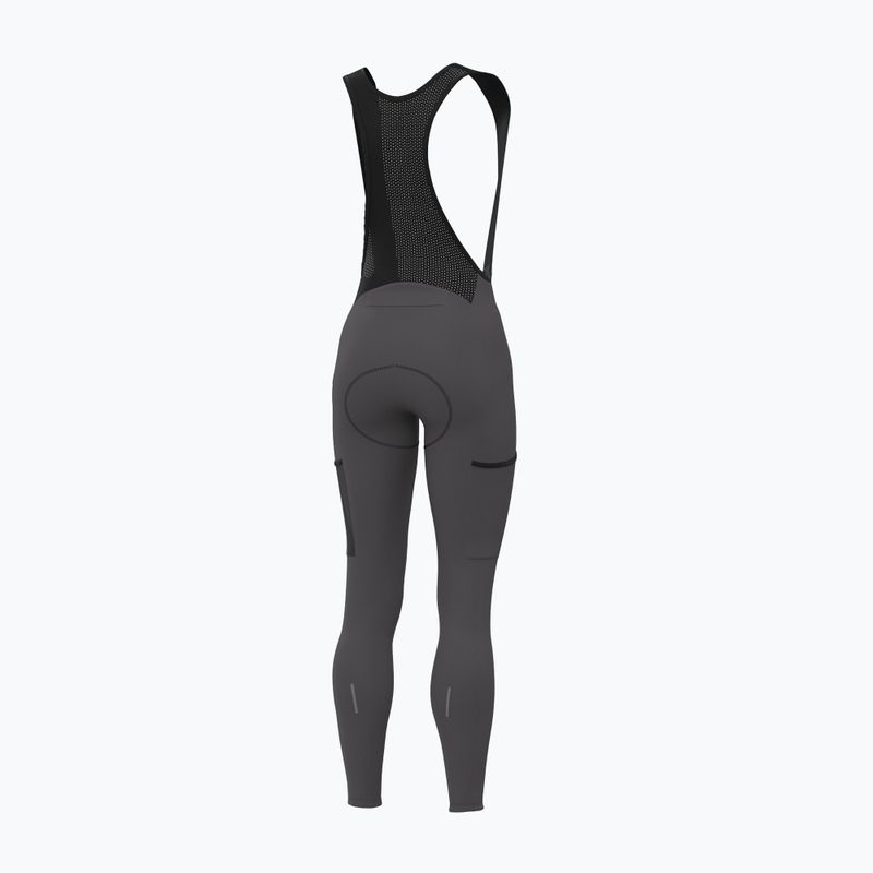 Dámske cyklistické nohavice Alé Stones Cargo 2.0 Bibtights acciaio/steel 2