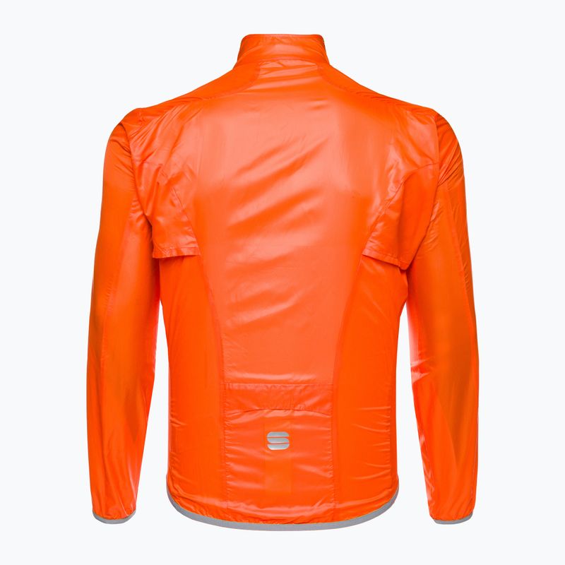 Pánska cyklistická bunda Sportful Hot Pack Easylight oranžová 1102026.850 2
