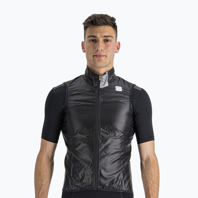 Pánska cyklistická vesta Sportful Hot Pack Easylight čierna 1102027.002