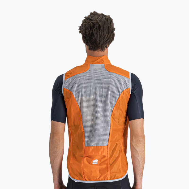 Pánska cyklistická vesta Sportful Hot Pack Easylight oranžová 1102027.850 2