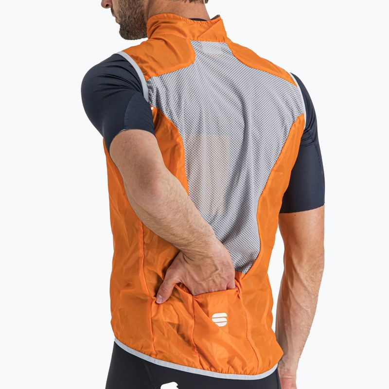 Pánska cyklistická vesta Sportful Hot Pack Easylight oranžová 1102027.850 4
