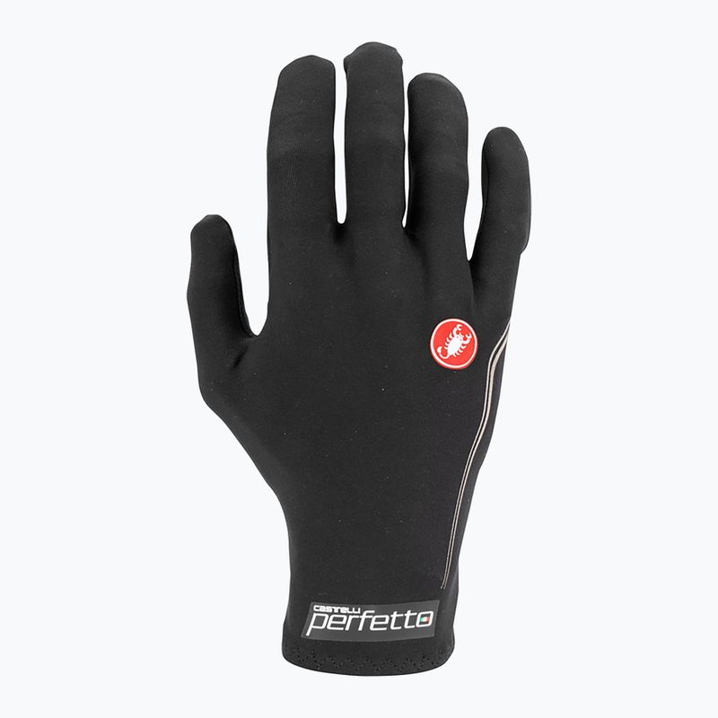 Pánske cyklistické rukavice Castelli Perfetto Light black 2