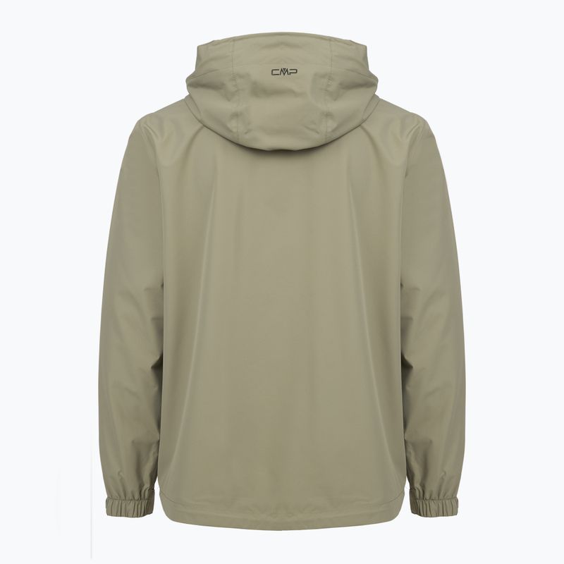 Pánska nepremokavá bunda CMP 39X7367 Snaps Hood sage 2
