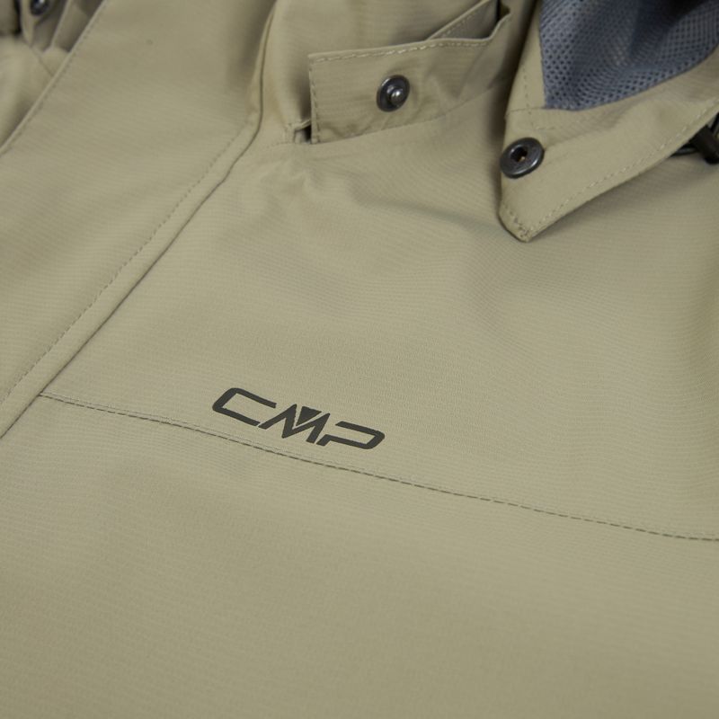 Pánska nepremokavá bunda CMP 39X7367 Snaps Hood sage 3