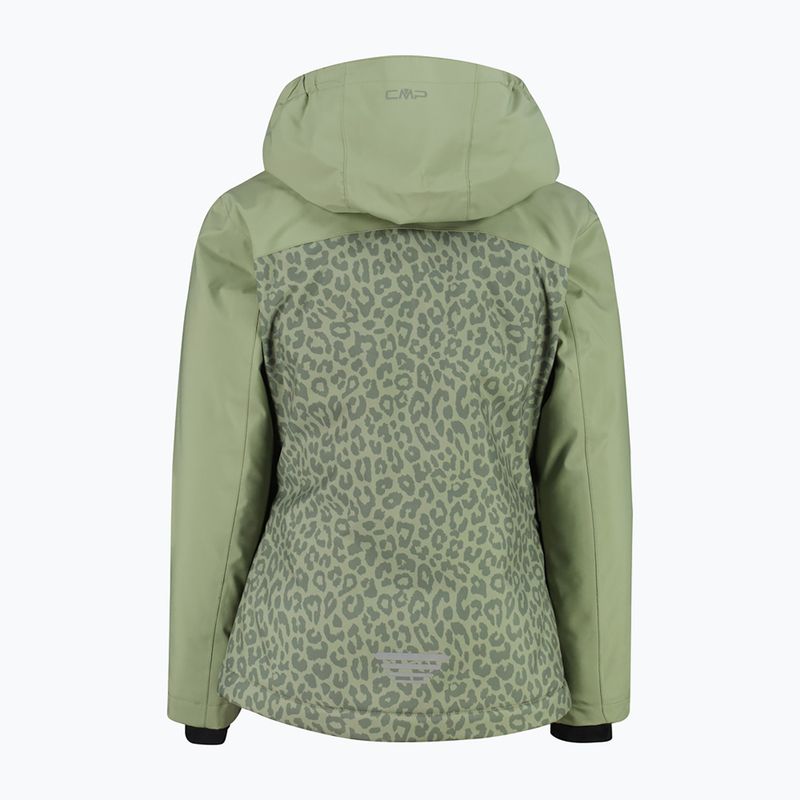 Detská lyžiarska bunda CMP 39W2085 green tea/salvia 2