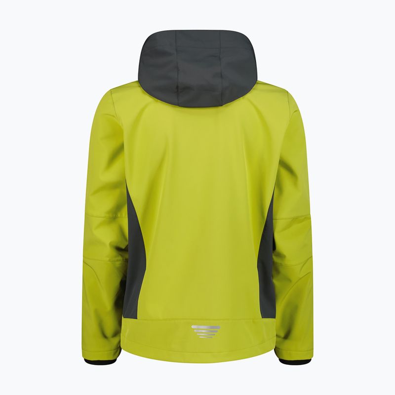 Pánska softshellová bunda CMP 3A01787N Zip Hood cardamom/black pine 2