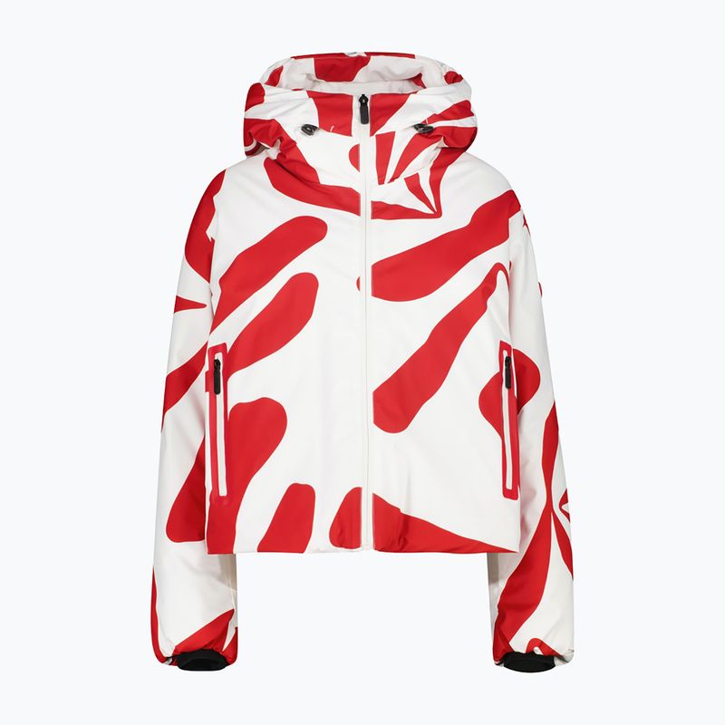 Dámska lyžiarska bunda CMP Fix Hood red/b.co gesso