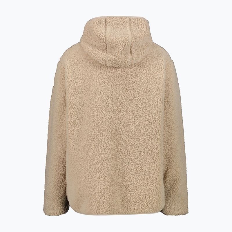 Dámsky kabát CMP 36P2916 Long Teddy kaki 2