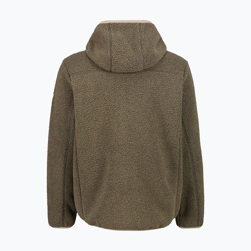 Pánsky zateplený kabát CMP 36K2247 Fix Hood Parka teak mel 2