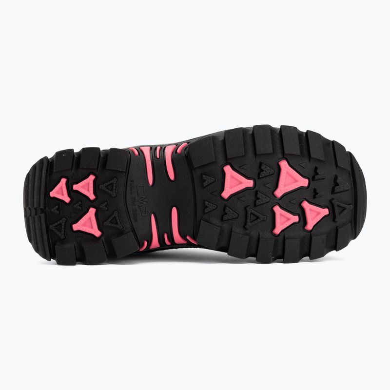 Detské turistické topánky CMP Rigel 2.0 Low Waterproof grey/acquarius/pink fluo 4