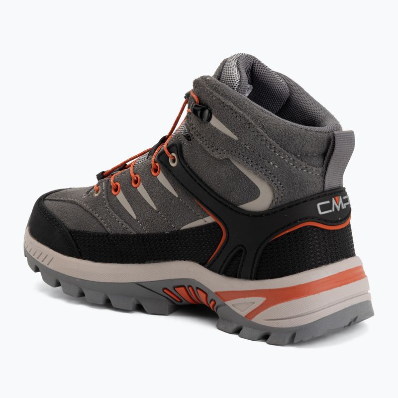 Detské turistické topánky CMP Rigel 2.0 Mid Waterproof grey/brick 3