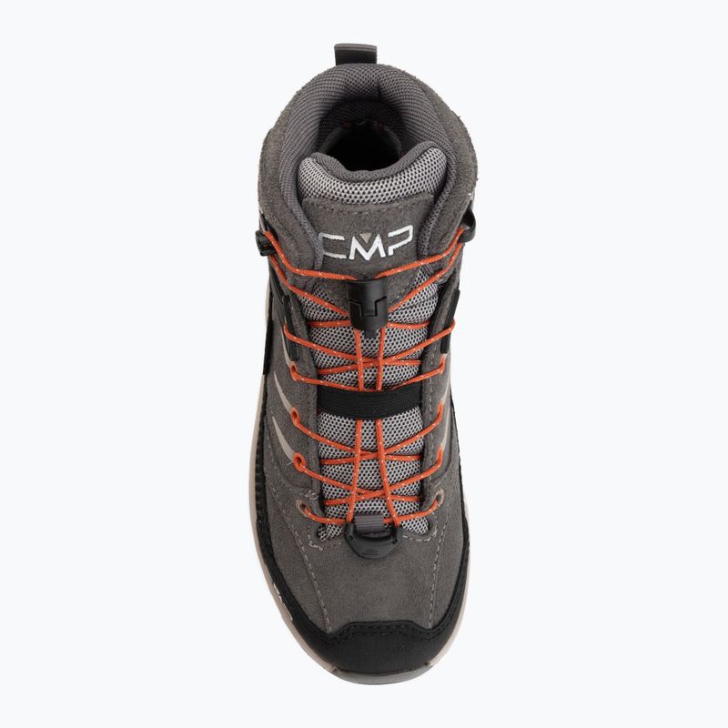 Detské turistické topánky CMP Rigel 2.0 Mid Waterproof grey/brick 5