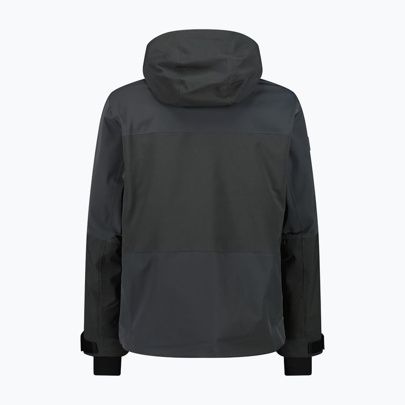 Pánska lyžiarska bunda CMP 36W0027 Fix Hood black pine 2