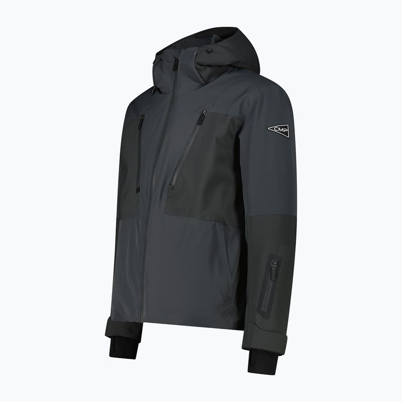 Pánska lyžiarska bunda CMP 36W0027 Fix Hood black pine 3