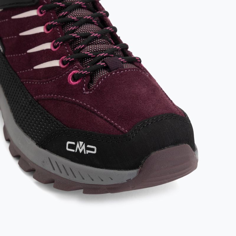 Detské turistické topánky CMP Rigel 2.0 Mid Waterproof black berry/amaranto 7