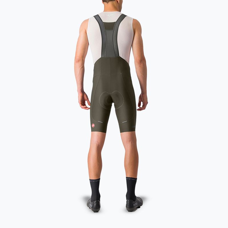 Pánske tmavozelené cyklistické šortky Castelli Espresso 2
