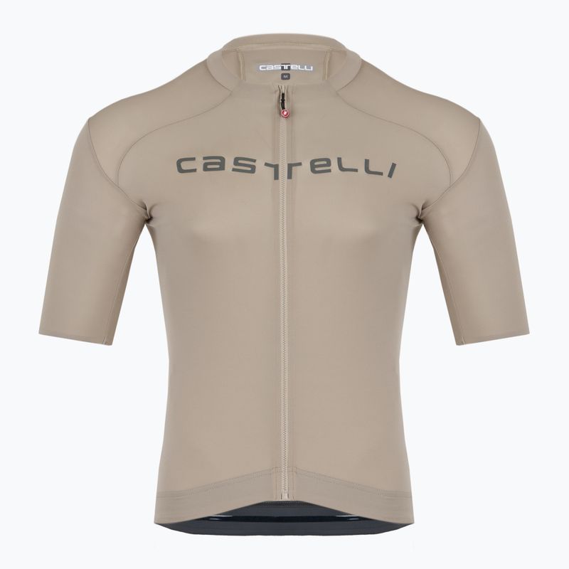 Pánsky cyklistický dres Castelli Prologo Lite clay/ gunmetal gray