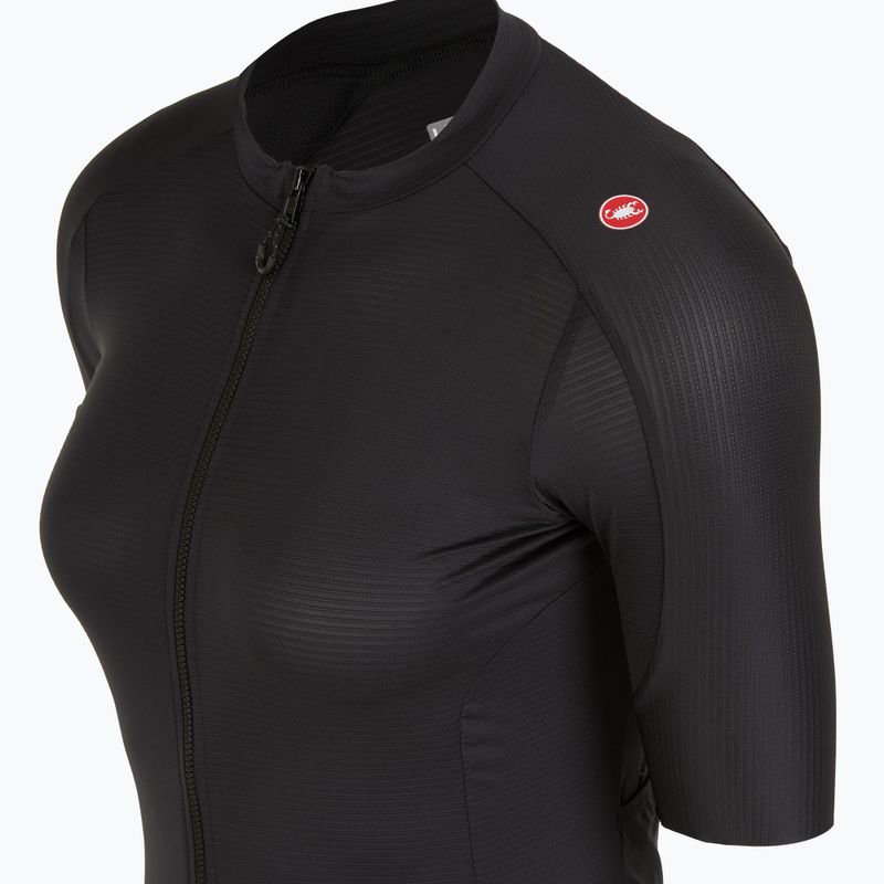 Dámsky cyklistický dres Castelli Espresso light black 3