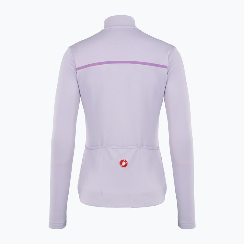 Dámska cyklistická mikina Castelli Sinergia 2 Jersey FZ W purple mist/purple dew 2