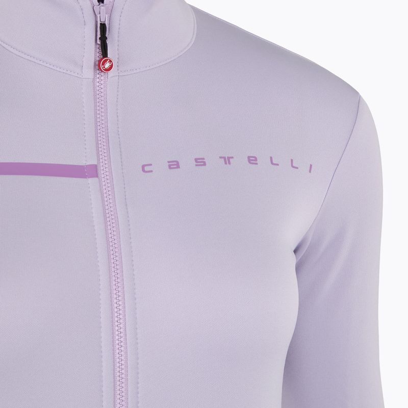 Dámska cyklistická mikina Castelli Sinergia 2 Jersey FZ W purple mist/purple dew 3