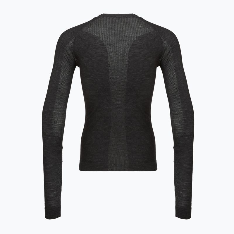 Pánsky cyklistický dres longsleeve Castelli Merino Seamless Baselayer black 2