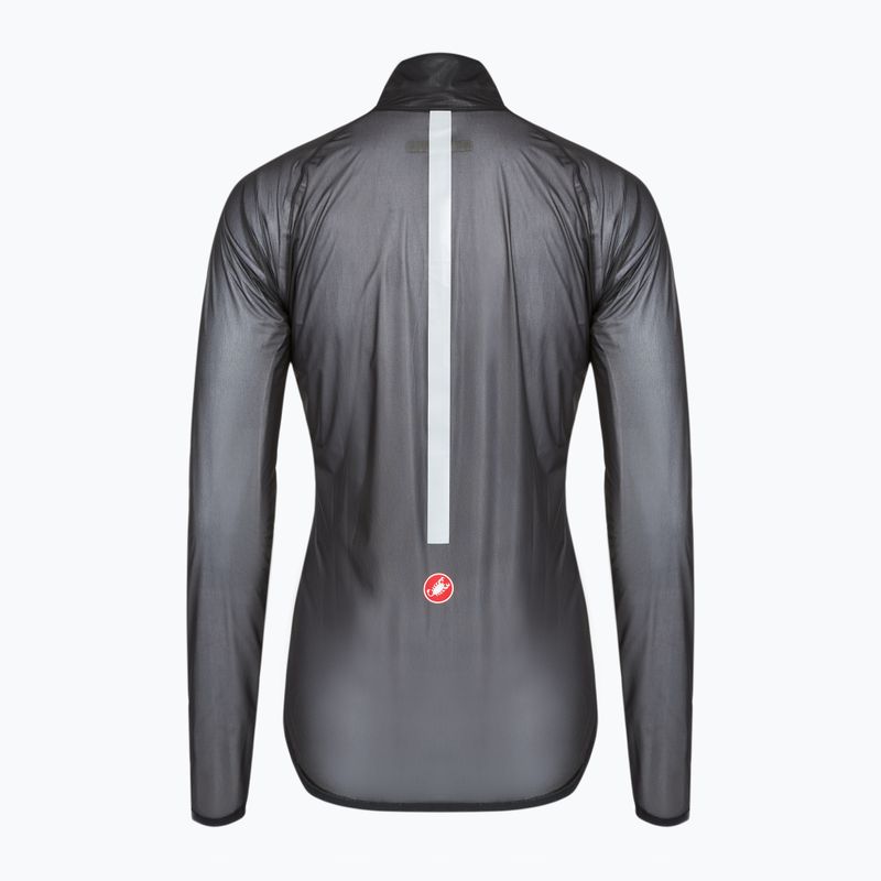 Dámska cyklistická bunda Castelli Squall Shell W light black/silver grey 2