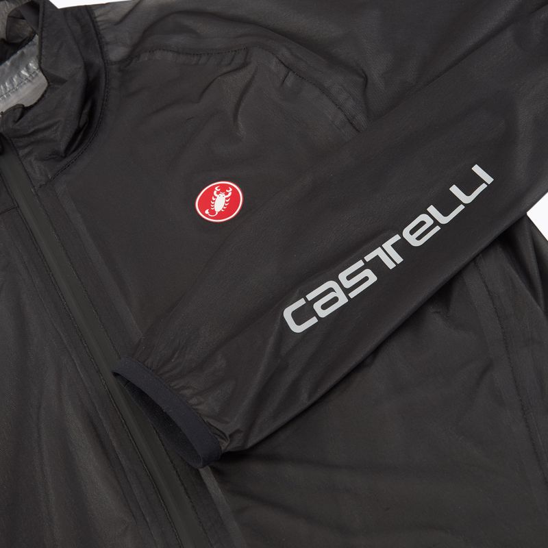Dámska cyklistická bunda Castelli Squall Shell W light black/silver grey 3