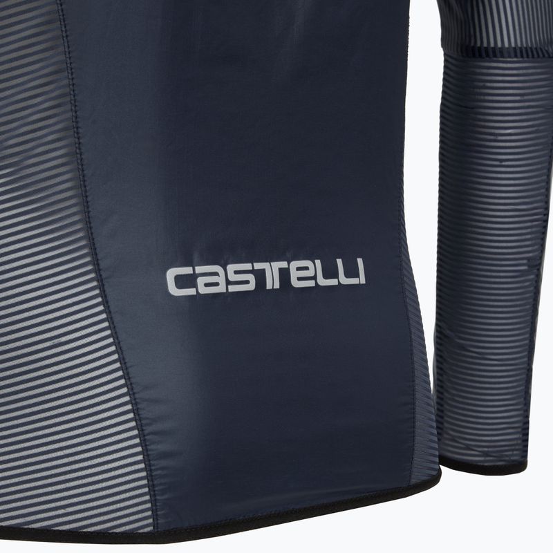 Pánska cyklistická bunda Castelli Aria Shell belgian blue 4