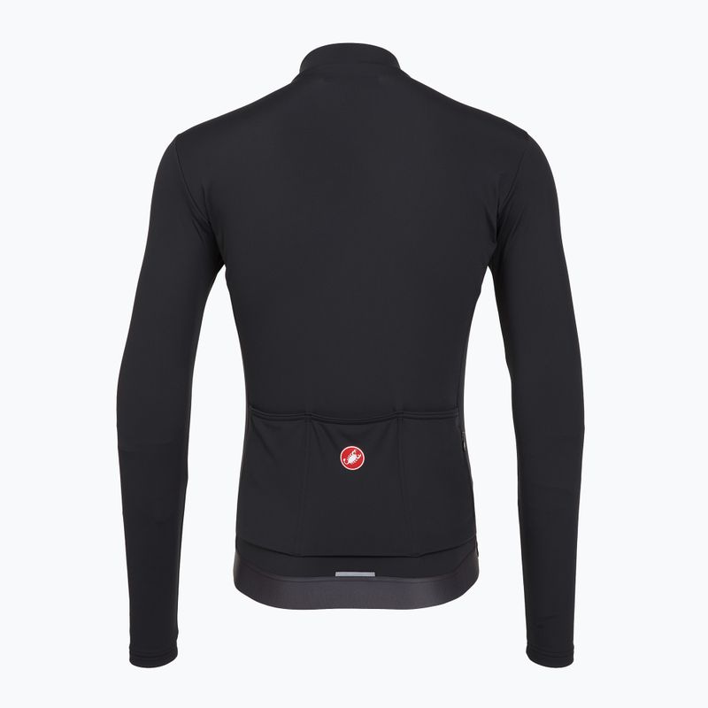 Pánska cyklistická mikina Castelli Espresso Thermal light black 2