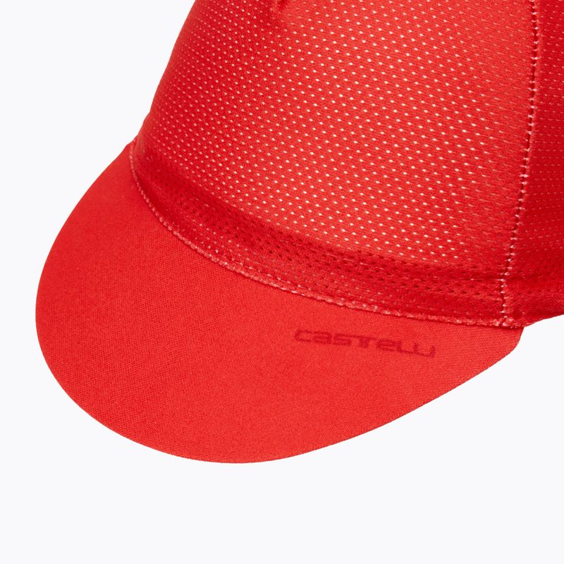 Cyklistická čiapka Castelli Espresso 2 Rich Red 5