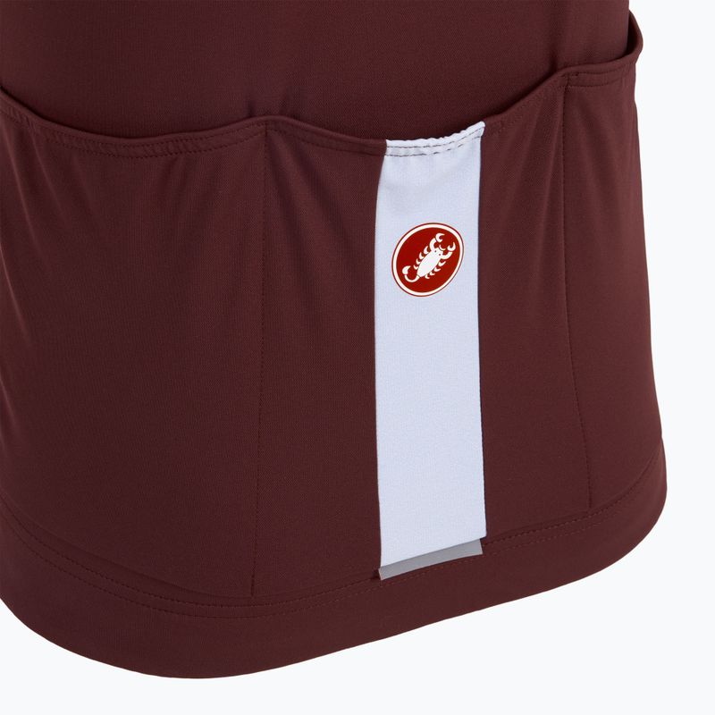 Pánsky cyklistický dres Castelli Prolog Lite deep bordeaux/ silver gray 4