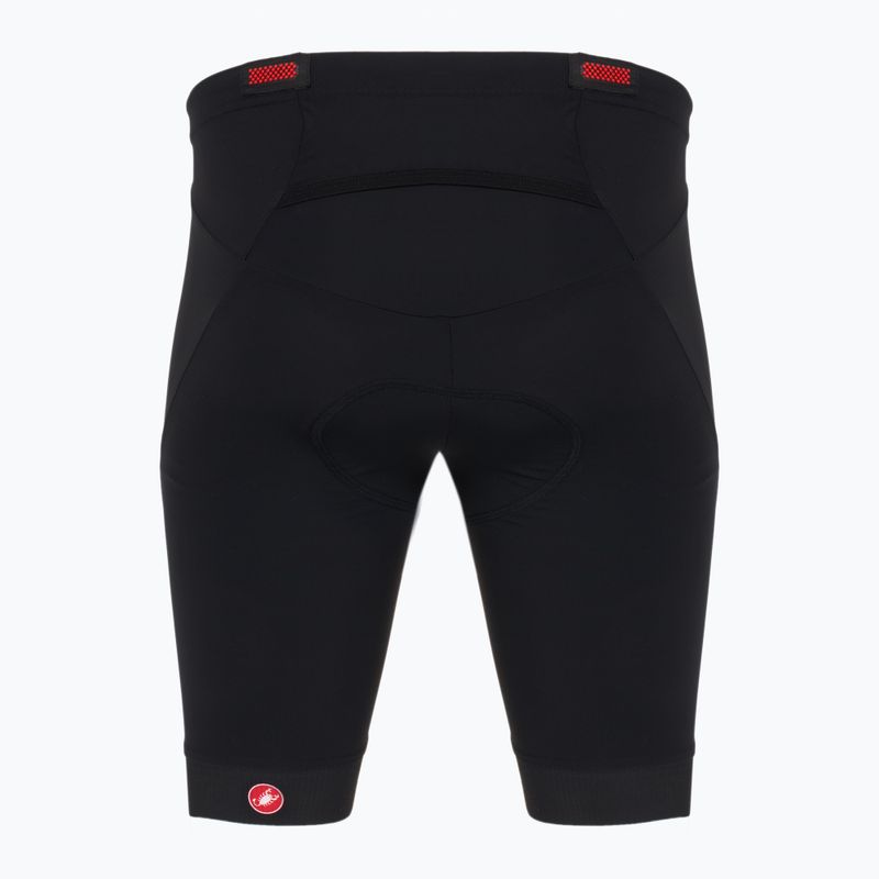 Pánske cyklistické šortky Castelli Tri black 2