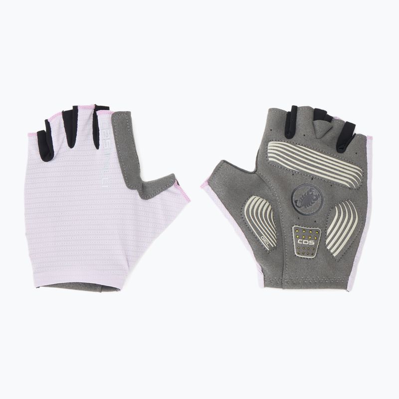 Dámske cyklistické rukavice Castelli Espresso purple mist
