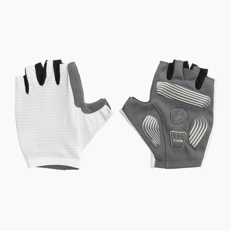 Dámske cyklistické rukavice Castelli Espresso ivory